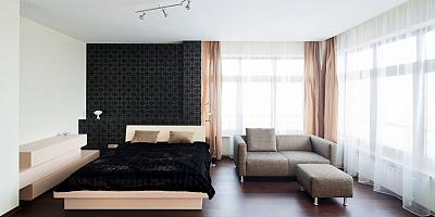 Потолок натяжной на 15 квадратов для спальни матовый белого цвета