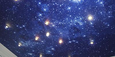 Звездное небо натяжные потолки